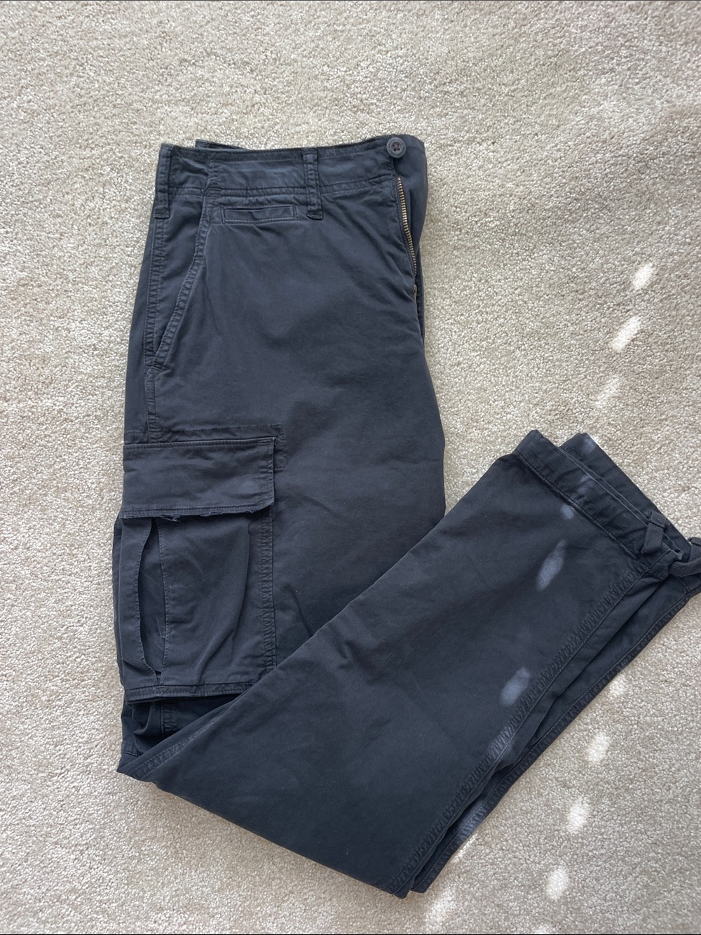 American Eagle Outfitters Black Cargo Pants - Utility Style